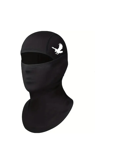Flex Kartal Reflektörlü Siyah Kar Maske Balaklava Buff Motosiklet Boyunluk Scooter
