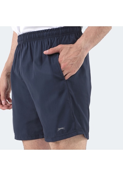 Slazenger RABI 2 li Set Erkek Cepli Deniz Şortu Koyu Gri - Lacivert Mayo