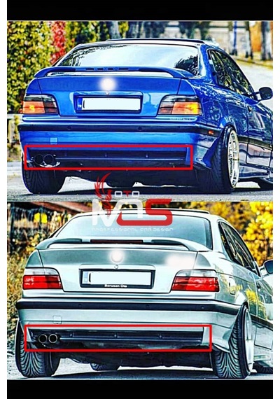 Bmw E36 M Tampon Difüzör Ek Fiberglass Boyasız Uyumlu