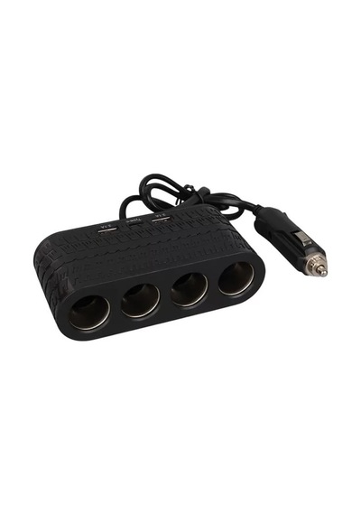 Hubrendy Sh Olesson 1654 12-24v Çift Usb - Type-c 120w 80cm Kablolu 4'lü Araç Çakmak Çoklayıcı