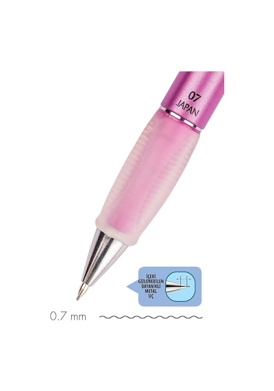 Serve Deep Versatil Uçlu Kalem 0.7mm - Metalik Pembe