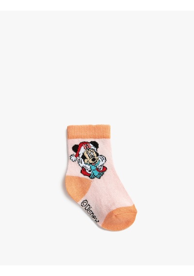 Koton Minnie Mouse Baskılı Çorap Lisanslı Pembe 3smg80009aa Gül Gülkurusu