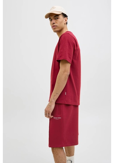 Jack & Jones Erkek T Shirt 12286609 Bordo Bordo