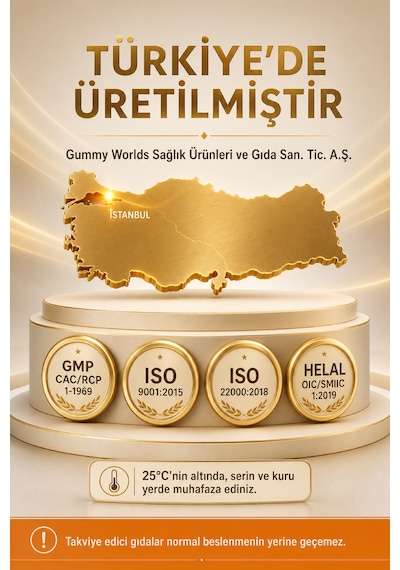 Y'our Gummie D3 K2 Vitamini Gummies Portakal Aromalı 60 Gummies