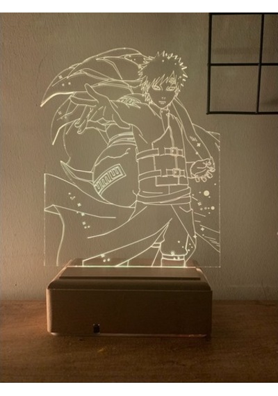 Modiwa Design Naruto Gaara 16 Renk Gece Lambası