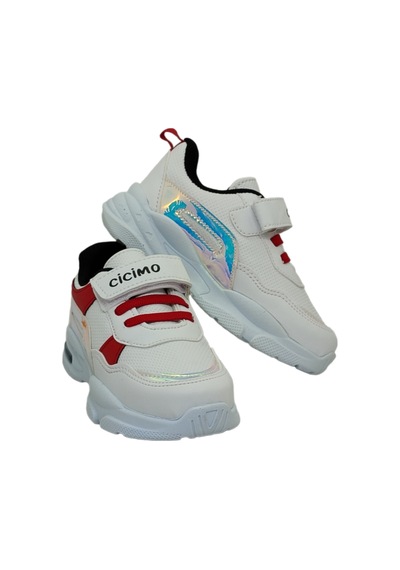 Cicimo 007 Cırtlı Işıklı Ünisex Numara 29 Çocuk Sneaker Ayakkabı Beyaz - Kırmızı - Siyah Cicimo 007 Cırtlı Işıklı Ünisex Numara 29 Çocuk Sneaker Ayakkabı Beyaz - Kırmızı - Siyah
