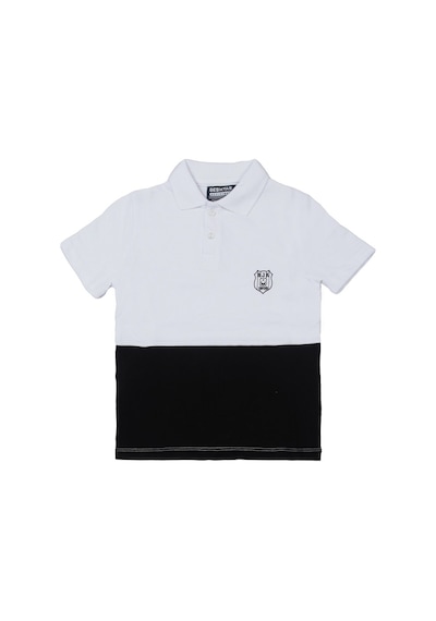 Beşiktaş Polo Yaka Çocuk T-shirt Beyaz - Siyah