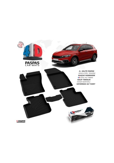 Fiat Egea Cross 4D Havuzlu Paspas Omsa 2021 2022