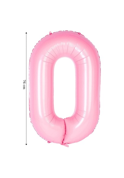 Folyo Balon 0 Rakamı Helyum Balon 76 Cm 001