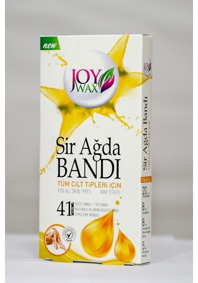 Joy Wax Naturel Tüm Ciltler için Sir Ağda Bantları 41'li