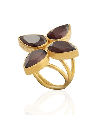 Kadir Jewellery 22 Ayar Altın Kaplama Zirkon Taşlı Kadın Otantik Yüzük Kuru Erik 99983465