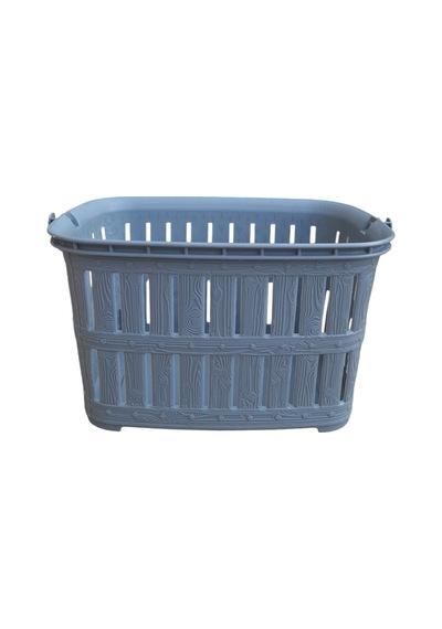 Tuffex Mandal Sepeti Bambu Desen Plastik Gri Diğer