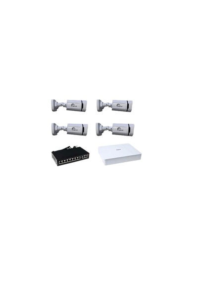 Aprox 4 Lü Warmled 5 Mp Ip Sesli Kamera Seti