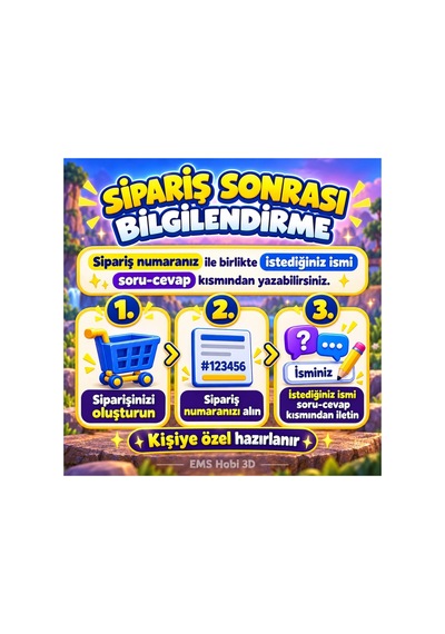 Kişiye Özel Pokemon 3d İsim Dekoru