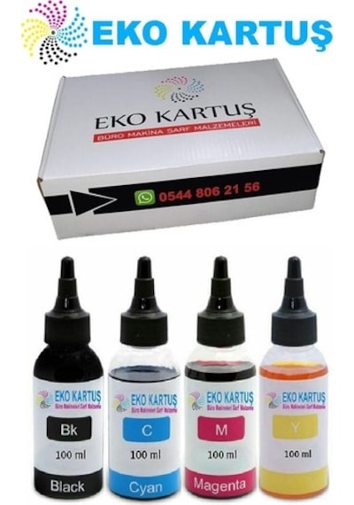 Eko Kartuş Epson Ecotank L655 (T664) Set Uyumlu Mürekkep