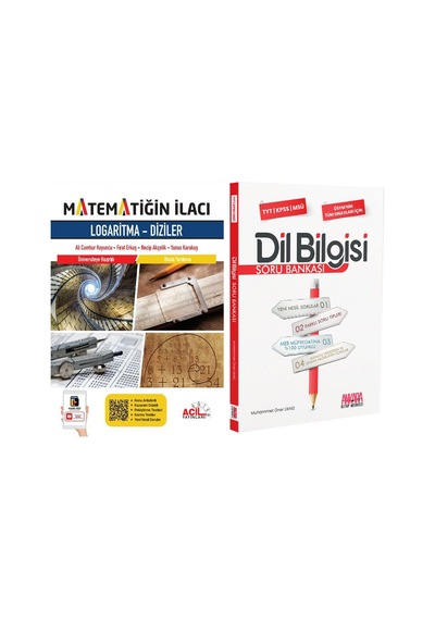 Acil Matematiğin İlacı Logaritma Diziler Ve Akm Dil Bilgisi Soru Bankası Seti 2 Kitap