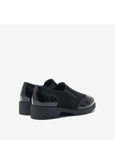 Black Klasik Ayakkabı Kadın 9e6285ds Donna Serena Camoscıo Strach siyah