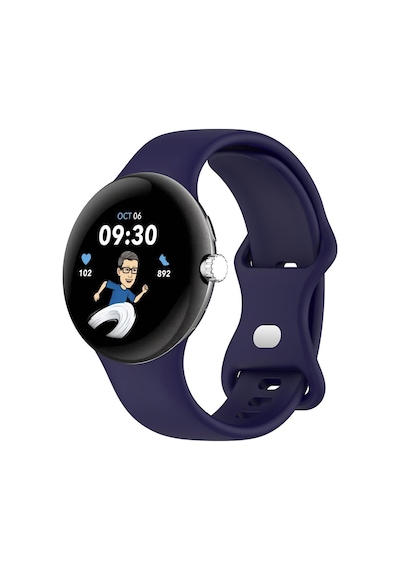 Microsonic Google Pixel Watch Kordon, Silicone Sport Band