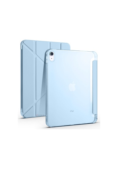 Apple Uyumlu iPad 10.nesil 10.9 İnç 2022 Üçgen Katlanabilir Kalemlikli Standlı Akıllı Kılıf