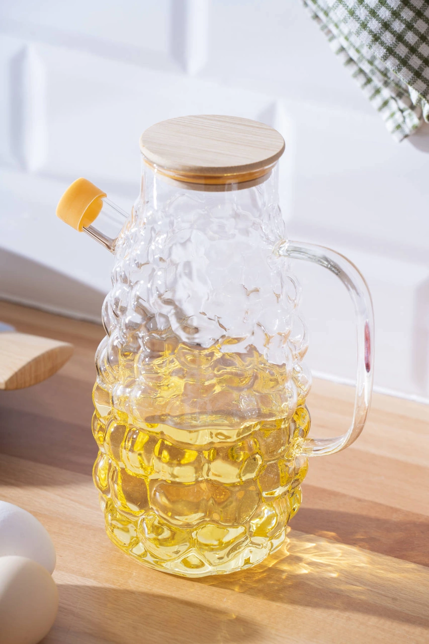 Acar Lume Cam Üzüm Yağdanlık - 1000 Ml Şeffaf