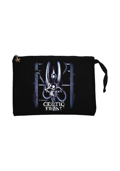 Celtic Frost In Memory Siyah Clutch Astarlı Cüzdan / El Çantası Siyah