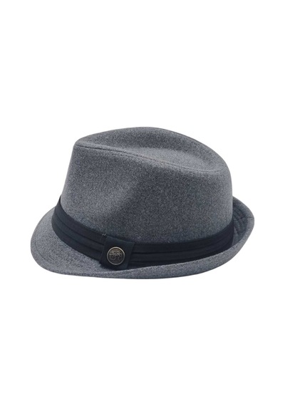 Uniquetrenders Kadın Lüks Trilby Kaşe Fötr Şapka Füme