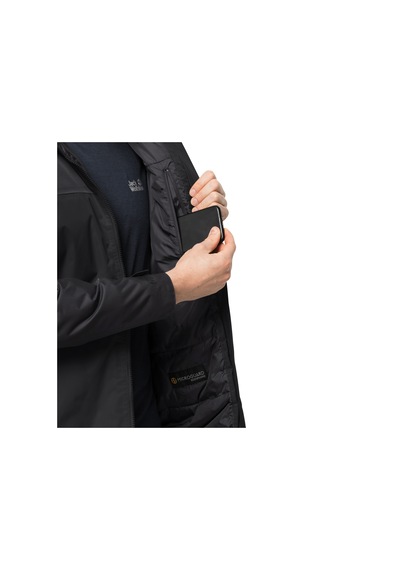 Jack Wolfskin Jasper Insulated Waterproof Erkek Outdoor Montu Siy