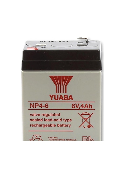 Yuasa Np 4-6 6v 4ah Bakımsız Kuru Akü -