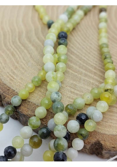 Peridot Zebercet Taşı Nane Yeşili Dizi 4-4,5mm Aralığu 62258 Çok REnkli