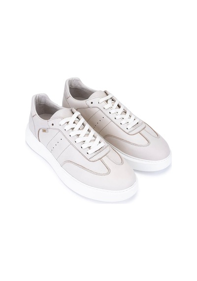 Tamer Tanca Erkek Hakiki Deri Bej Sneakers & Spor Ayakkabı 04 3508 Erk Ayk Sk24-25 Bej Bej
