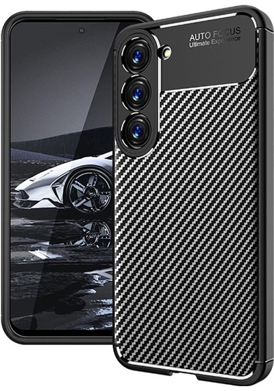 Samsung Galaxy Uyumlu S23 Plus Kılıf Karbon Silikon Case Kapak