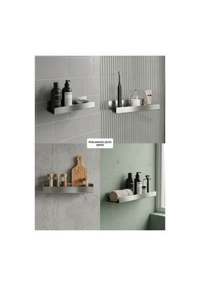 Banyo Ve Mutfak Organizeri 30cm Mat Siyah