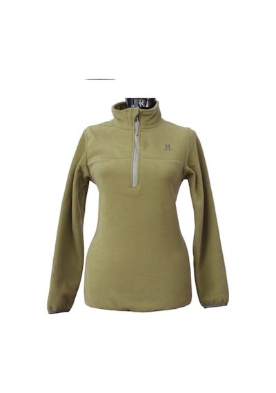 Yarım Fermuarlı Polar Beige Çok Renkli