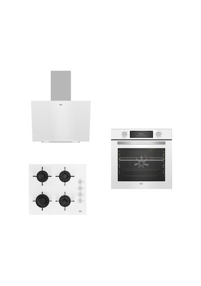 Beko  BFC 330 B - BOCD T 6011 EB - BDE 6040 B Beyaz Ankastre Set