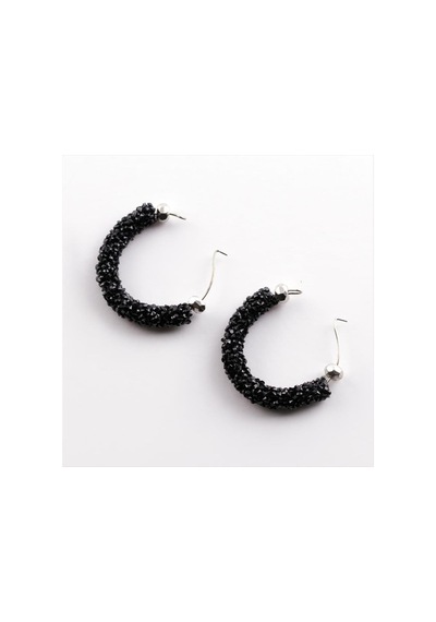 Zenviac456 Swarovski Fitil Küpe Zenviac45678 Siyah