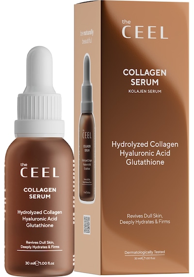 The Ceel Dolgunlaştırıcı ve Sıkılaştırıcı Etkili Kolajen Serum Hydrolyzed Collagen, Glutatyon 30 ml