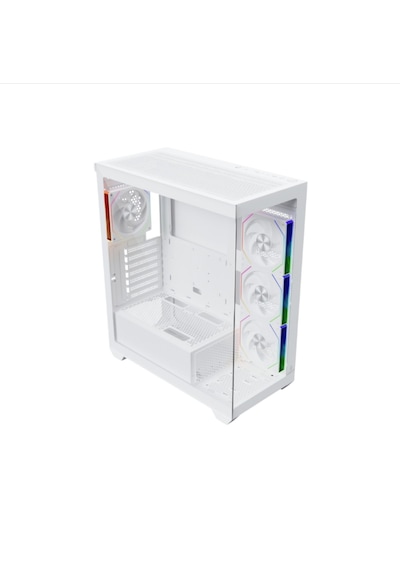 Gamebooster Gb-xmc02 Nyvra Falcon Beyaz 750w 80+ Bronze Atx Apfc 3.1 Pcı-e 5.1 4 Argb Pwm Fan Atx Tower Seavıew Gamıng Kasa