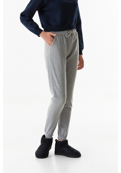 Fullamoda Beli Lastikli Cepli Jogger Eşofman Altı 24mgb7767210136-gri Gri