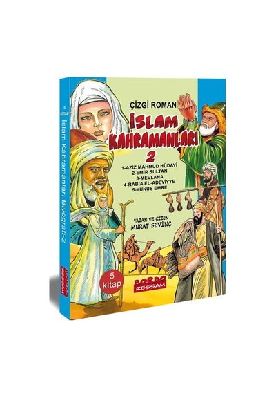 İslam Kahramanları 2 Çizgi Roman 5 Kitap Set / Murat Sevinç