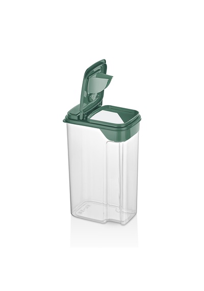 Erzak Kabı No.2 3,6 Litre Sızdırmaz Gıda Saklama Kabı, Dayanıklı Ve Pratik Yeşil