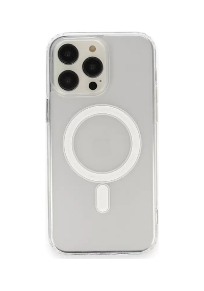 Newface Apple İphone 13 Pro Max Kılıf Matte Şeffaf Magneticsafe - Şeffaf