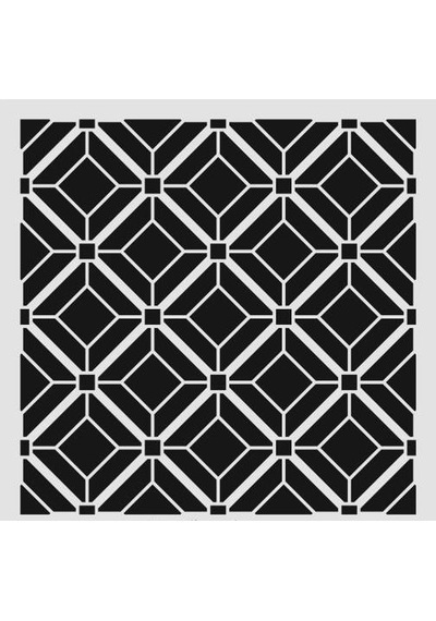 Ardışık Desen Stencil Şablon 20X20 R-052