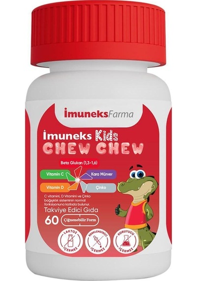 Orzax Imuneks Kids Chew Chew 60 Çiğnenebilir Form