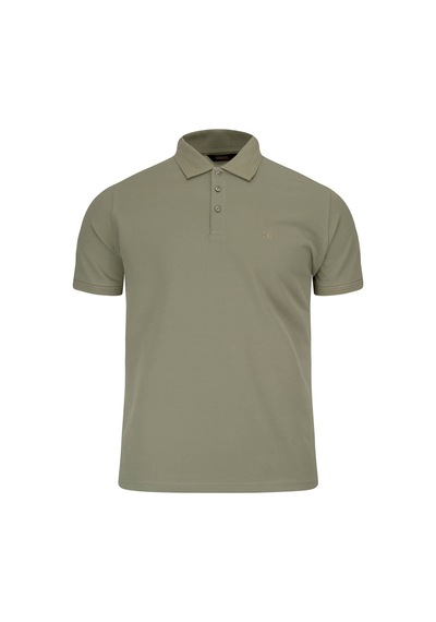 Hatemoğlu Yeşil Regular Fit Polo Yaka 100 Pamuk Tişört Yeşil - Beyaz