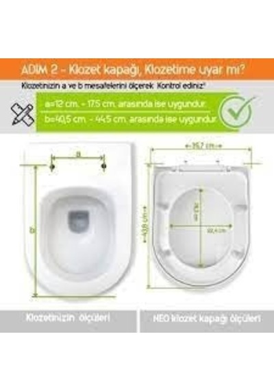 Ayrex Visam Mimoza Yavaş Kapanan Klozet Kapağı 532-0004 Diğer