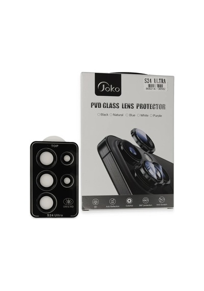 Joko Samsung Galaxy S24 Ultra Pvd Metal Kamera Lens - Siyah Belirtilmemiş