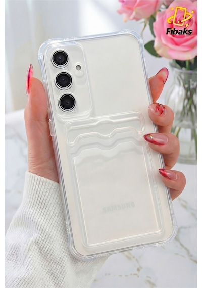 Fibaks Galaxy A26 Uyumlu Kılıf Kamera Koruma Ve Köşe Korumalı Kartlıklı Cüzdanlı Darbe Emici Kapak