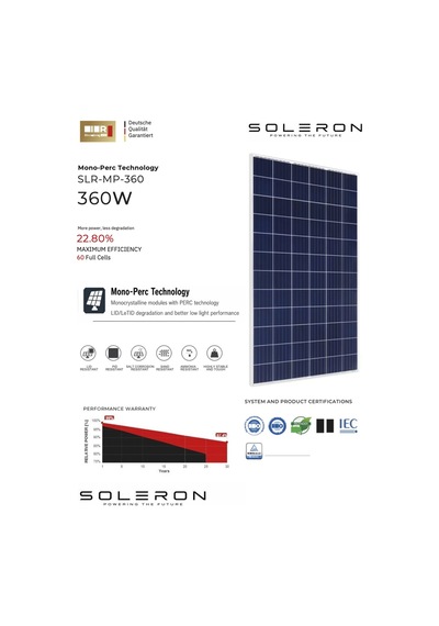 Soleron 360w Mono Güneş Paneli
