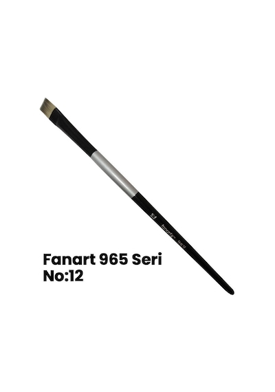 Fanart 965 Seri Düz Kesik Uçlu Fırça No 12