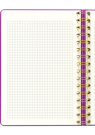 Melimelek Kareli Defter Mor Bez Ciltli - Ceyda Düvenci Pembe